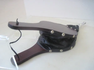 Wood Fireplace Bellow Leather Trim Vintage Mint Condition - Picture 1 of 17