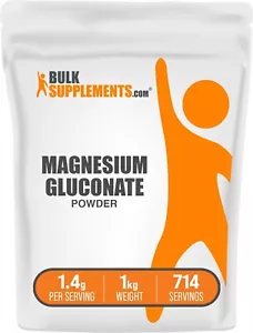 BulkSupplements Magnesium Gluconate Powder 1kg - 1.4g Per Serving - Picture 1 of 5