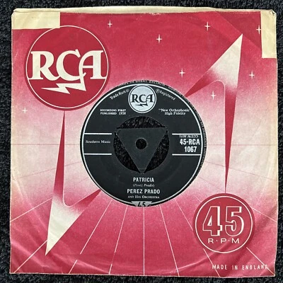 Perez Prado And His Orchestra – Patricia / Why Wait 7'' Vinyl TRI 1958 TESTED VG - Image 1 of 4