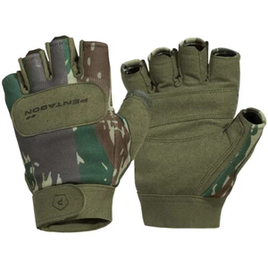 Pentagon 1/2 Duty Mechanic Gloves Breathable Tactical Military Greek Lizard Camo - Picture 1 of 7