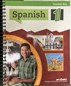 ABeka Spanish 1 Teacher Key 2021 (abeka Spanish Language Arts Series) LIKE NEW - Picture 1 of 3