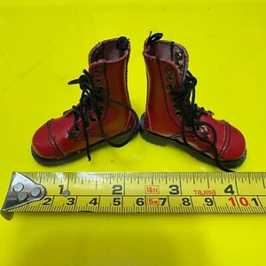 Hot Toys Eric So Sam Lee Red Colour Boots Shoes for 1/6 12" Figure only - Picture 1 of 6