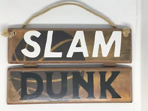 Slam Dunk Wood Wall Decor With Hanging Rope Open Road Brands Hobby Lobby - Picture 1 of 4