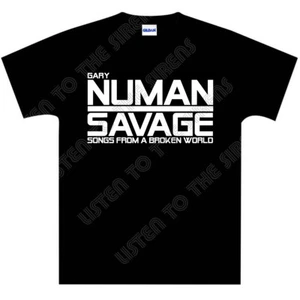 Gary Numan (Tubeway Army) - Savage - Songs From A Broken World T-Shirt - NEW - Picture 1 of 1