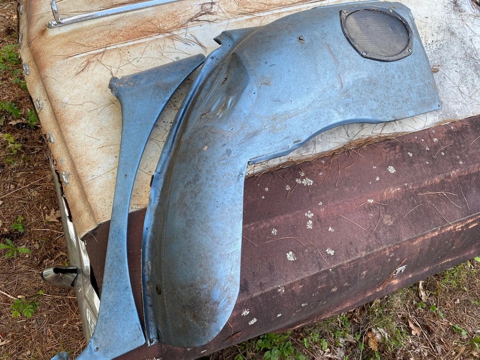 1966 Ford Galaxie Station Wagon Country Sedan Squire Red Int.  Rear Wheel Cover - Image 1 of 4