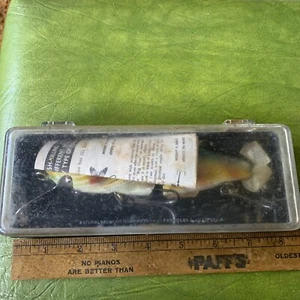 NOS Vintage Fishing Large Musky Naturalure Strikee Minnow box Papers Pasadena - Picture 1 of 13