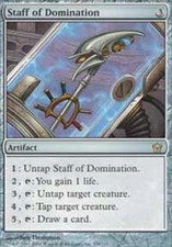 Staff of Domination - Fifth Dawn - LP, English MTG Magic FLAT RATE SHIP