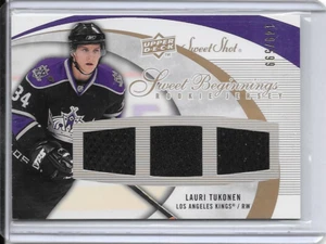 2007-08 Lauri Tukonen Rookie Tripe Jersey /599 Hockey Card Los Angeles Kings - Imagen 1 de 2