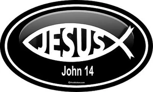 ProSticker 2218 (One) 3"x 5" Christian Art Series John 14 Decal Sticker - Picture 1 of 1