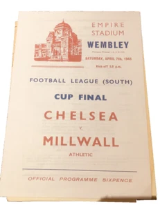 CHELSEA V MILLWALL - WARTIME CUP SOUTH FINAL- 7/4/1945 - Picture 1 of 1