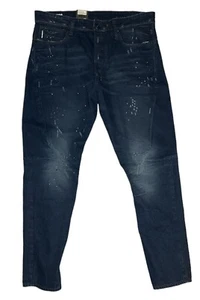 G-Star Raw Scutar 3-D Slim Tapered Taint Destroyed Dunkelblau W34 L32, Herren, Neu mit Etikett - Bild 1 von 8