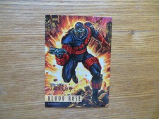 1995 FLEER ULTRA SPIDER-MAN BLOOD ROSE CARD SIGNED BOB LARKIN, WITH POA