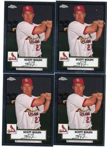 2021 Topps Chrome Platinum Anniversary SCOTT ROLEN CARDINALS 4 CARDS # 545