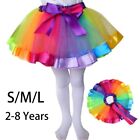 Cute Gift Party Princess Rainbow Tutu Skirt Toddler Tulle Dance Dress