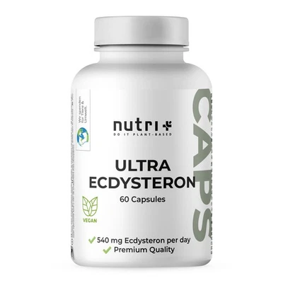 NUTRI-PLUS Ultra Ecdysteron Kapseln - Ecdysterone 540 mg mit Leucin - hochdosiert