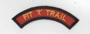 1989 Camp Barstow Indian Waters Council Fit Trail Strip Red Tab Patch BLK Bdr - Picture 1 of 1
