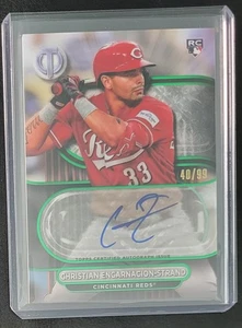 CHRISTIAN ENCARNACION - STRAND RC/99 2024 Topps Tribute VERDE AUTOMÁTICO #TA-CE ROJOS - Imagen 1 de 4