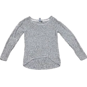 Quinn Women's Multicolor Marled Knit Pullover Sweater Size S Elbow Patch - Picture 1 of 8