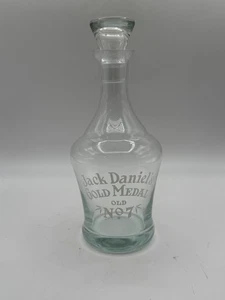 MEDAGLIA D'ORO VINTAGE JACK DANIELS VECCHIO N. 7 DECANTER E TAPPO IN VETRO - Foto 1 di 11