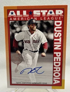 Dustin Pedroia 2025 Topps 1990 All-Star Autograph #90AS-DP Boston Red Sox 🎄 - Bild 1 von 2