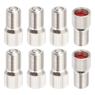 8Pcs 19mm Double Seal Valve Stem Cap Copper Nickel Plated Inflate Tire Valve Foto 1 de 4