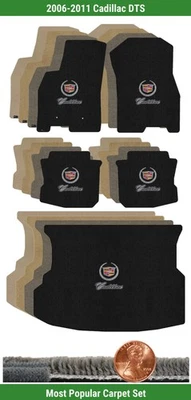 Juego de alfombrillas Ultimat personalizadas para Cadillac DTS 2006-2011 con logotipo (5 piezas) #4XY Foto 1 de 4