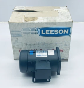 LEESON 098002.00 DC Permanent Magnet Motor 1/4hp SS56C-FR 5/8"-Shaft 90V TEFC - Picture 1 of 12