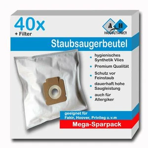 40 Staubsaugerbeutel geeignet für Fakir E100,  E112 , E115 - Bild 1 von 3