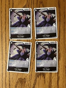 4x One Piece Card Game Van Augur OP09-083 Rare Playset English - Picture 1 of 1