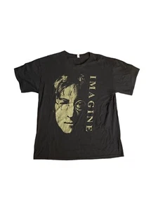 T-shirt John Lennon Imagine maniche corte nera fascia coleotteri - Foto 1 di 6