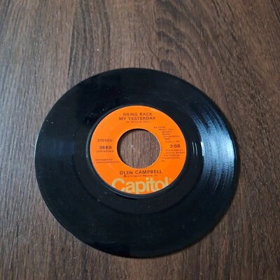 45 Glenn Campbell - Beautiful Love Song / Bring Back My Yesterday Programming Q Foto 1 de 4