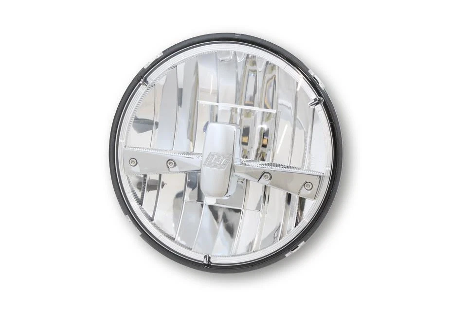 HIGHSIDER LED-Hauptscheinwerfereinsatz verchromter Reflektor Chrom 7 Zoll - Bild 1 von 1