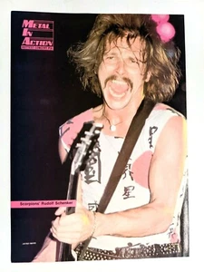 REVISTA LIVE IRON MAIDEN SCORPIONS/RUDOLF SCHENKER PÁGINA COMPLETA PINUP RECORTE - Imagen 1 de 2