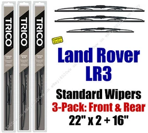 Limpiador de cuchillas delanteras traseras estándar 2005-2009 Land Rover LR3 - 30221x2/160 - Imagen 1 de 1