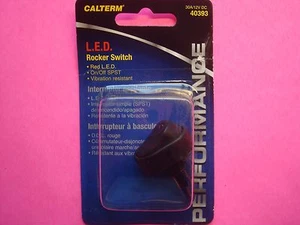 ILLUMINATED ROCKER TOGGLE SWITCH 30AMP 12V LED LIGHT RED OVAL ON OFF 1/2" HOLE - Picture 1 of 3
