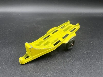 Remolque Tootsie Toy Vintage Amarillo Barco Metal ¡Estado Decente! Foto 1 de 4