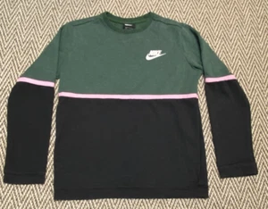 Nike Youth Girls XL Sweatshirt Green Black Pink EUC - Picture 1 of 4