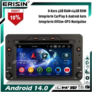 64GB Android 14 CD Autoradio GPS Navi Für Alfa Romeo Spider 159 Sportwagon Brera - Bild 1 von 23