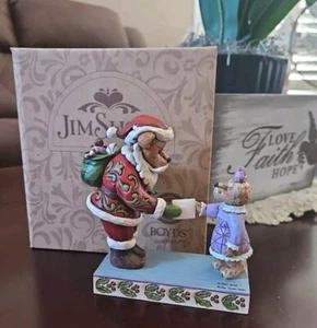 Jim Shore Boyds Bears NOEL McBEARSLEY WITH KRINGLEBEARY-DEAR SANTA 4022306 NEW - Picture 1 of 7