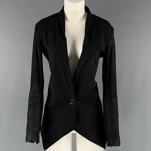 BOD & CHRISTENSEN Size S Black Rayon Blend Jacket - Picture 1 of 6