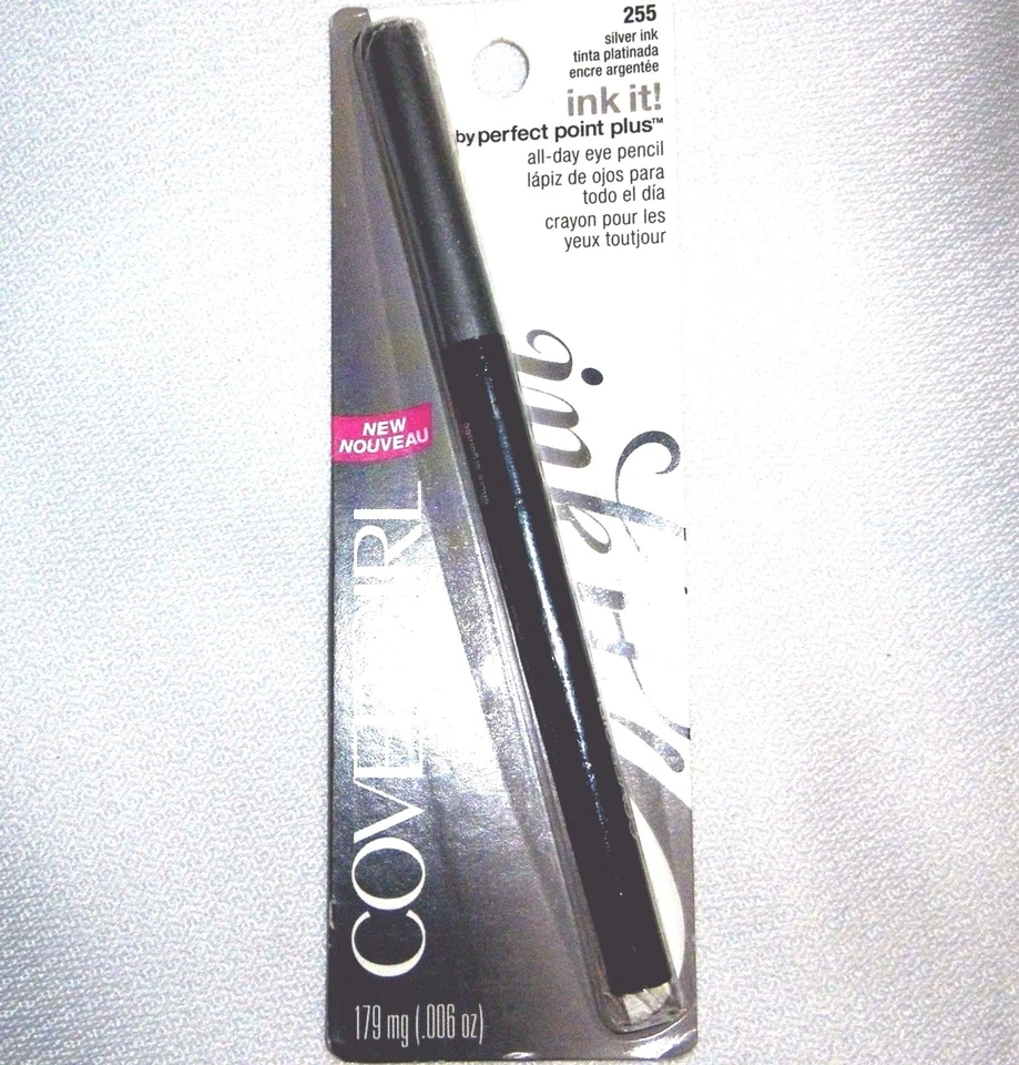 COVERGIRL Ink It Waterproof All Day Eye Perfect Point Plus Pencil Silver 255 NEW - Image 1 of 1