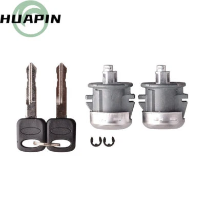 2x cilindro de bloqueo de puerta con llaves para Ford Thunderbird 2002-2005 Freestar 2004-2007 Foto 1 de 4