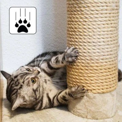 Cat Scratching Post Replacement Post Sisal Hemp Cat Tree Tower Climbing Frame - Image 1 of 4