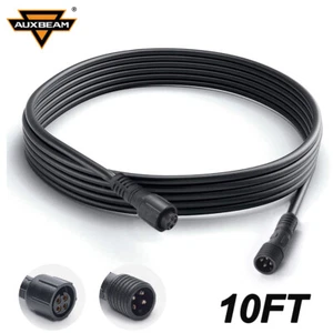 AUXBEAM 10ft Extension Wire Cable Connector For RGB LED Rock Light Glow Lamp - Picture 1 of 3