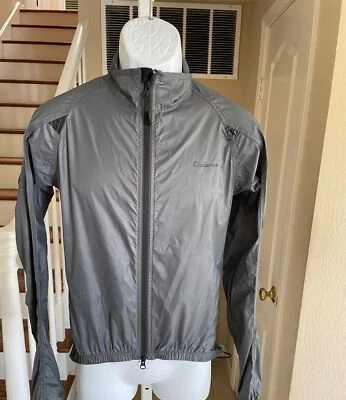 Cadence Pinehurst Wind Jacket Nylon Grey Mesh Back Reflective Breathable Small - Image 1 of 4