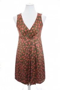 Cynthia Steffe 100% Silk Pleated Surplice Faux Wrap Dress Fit and Flare Sz 6 - Picture 1 of 13