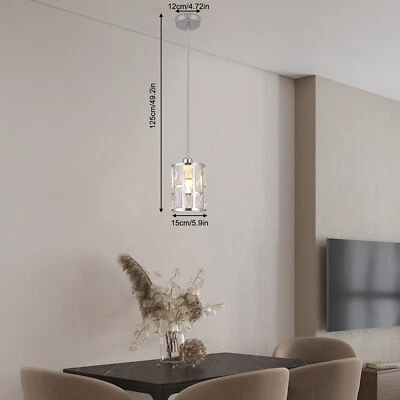 ¿Luz de techo, altura ajustable, lámpara colgante moderna de cristal? Foto 1 de 4