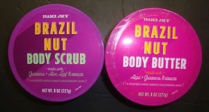 New Trader Joe's Brazil Nut Body Butter & Body Scrub Guarana - Picture 1 of 2