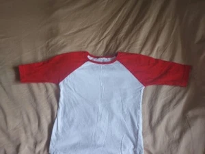 Creations Of Grace Girls 4T Baseball Shirt Half Sleeve Red,White Nwot - Picture 1 of 6