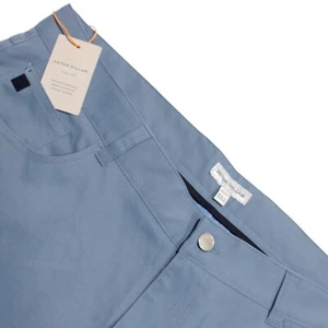Peter Millar NWT 5 Pocket Jean Cut Pants Size 38 US In Solid Blue Polyester - Picture 1 of 12